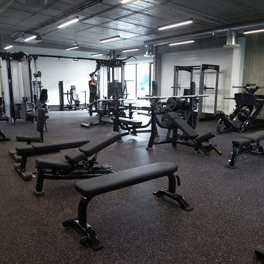 Sort Comfort gummigulv i rull (1250x1000 mm, 6 mm)