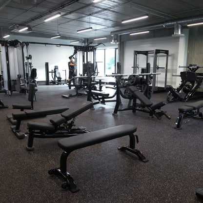 Sort Comfort gummigulv i rull (1250x1000 mm, 8 mm)