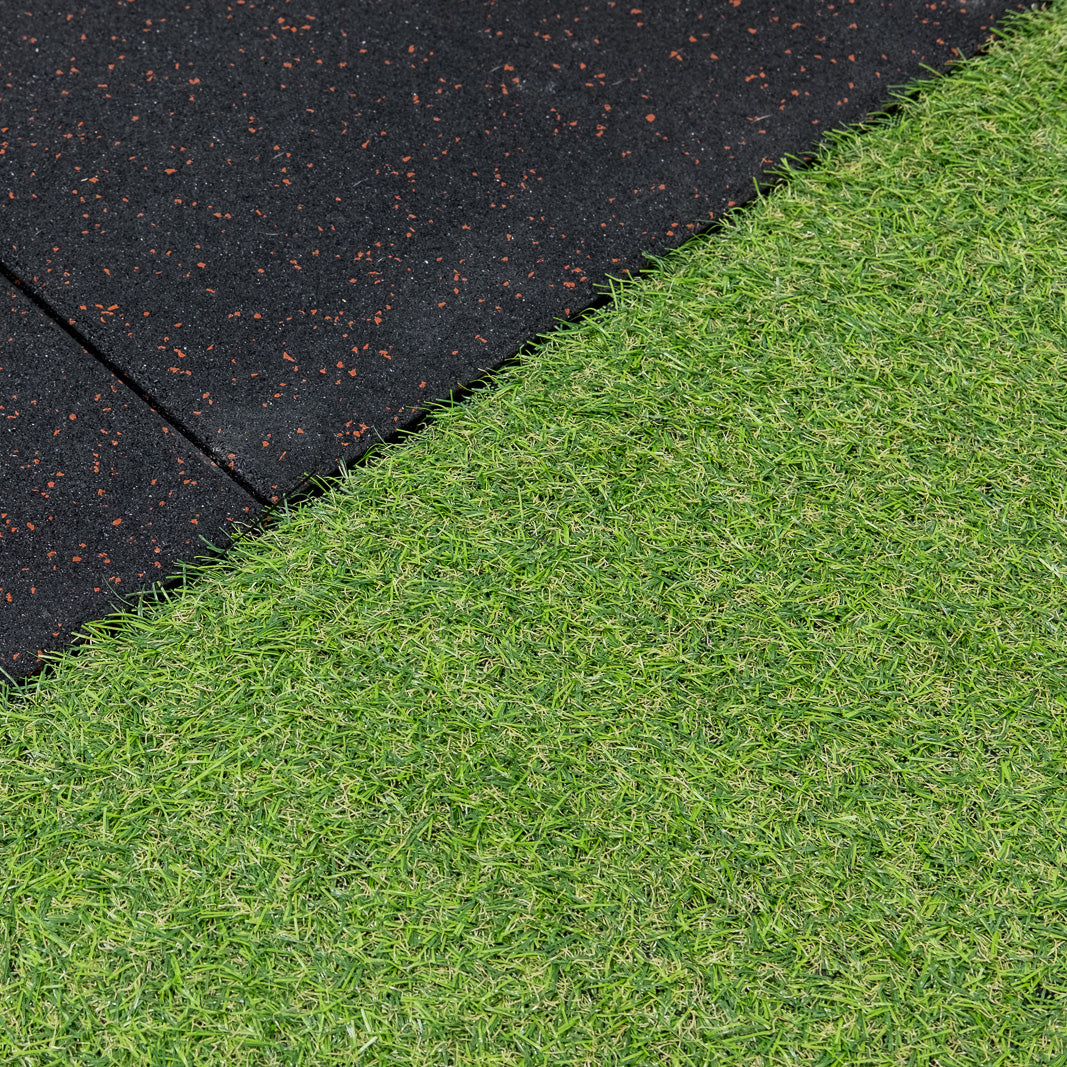 Gummifliser m/kunstgress (100 stk.)