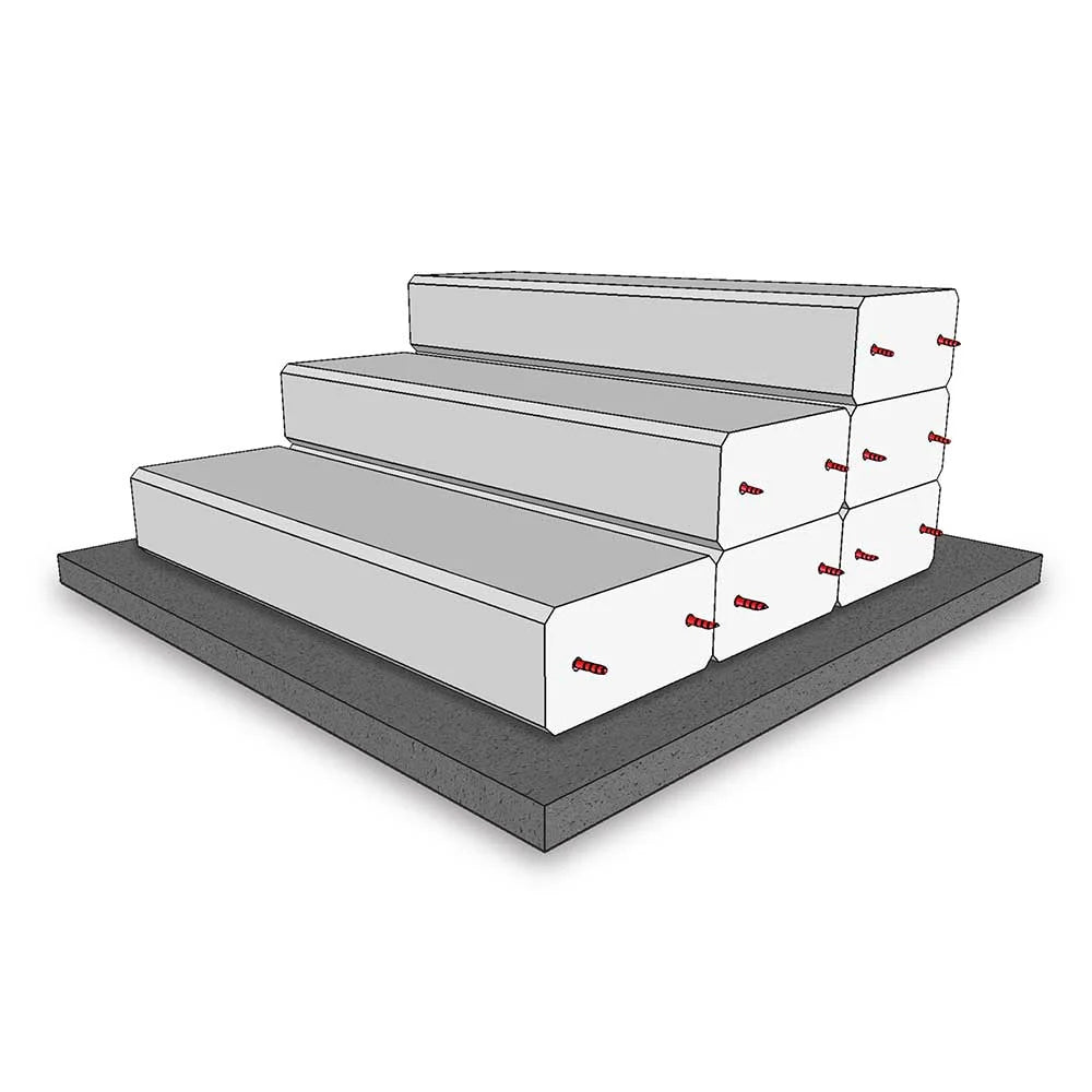 Gummi Sville, Hjørneblokk, 3 farger