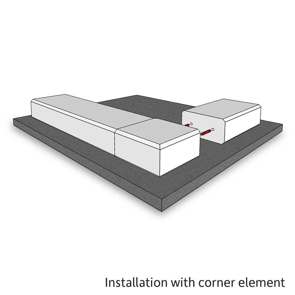 Gummi Sville, Hjørneblokk, 3 farger