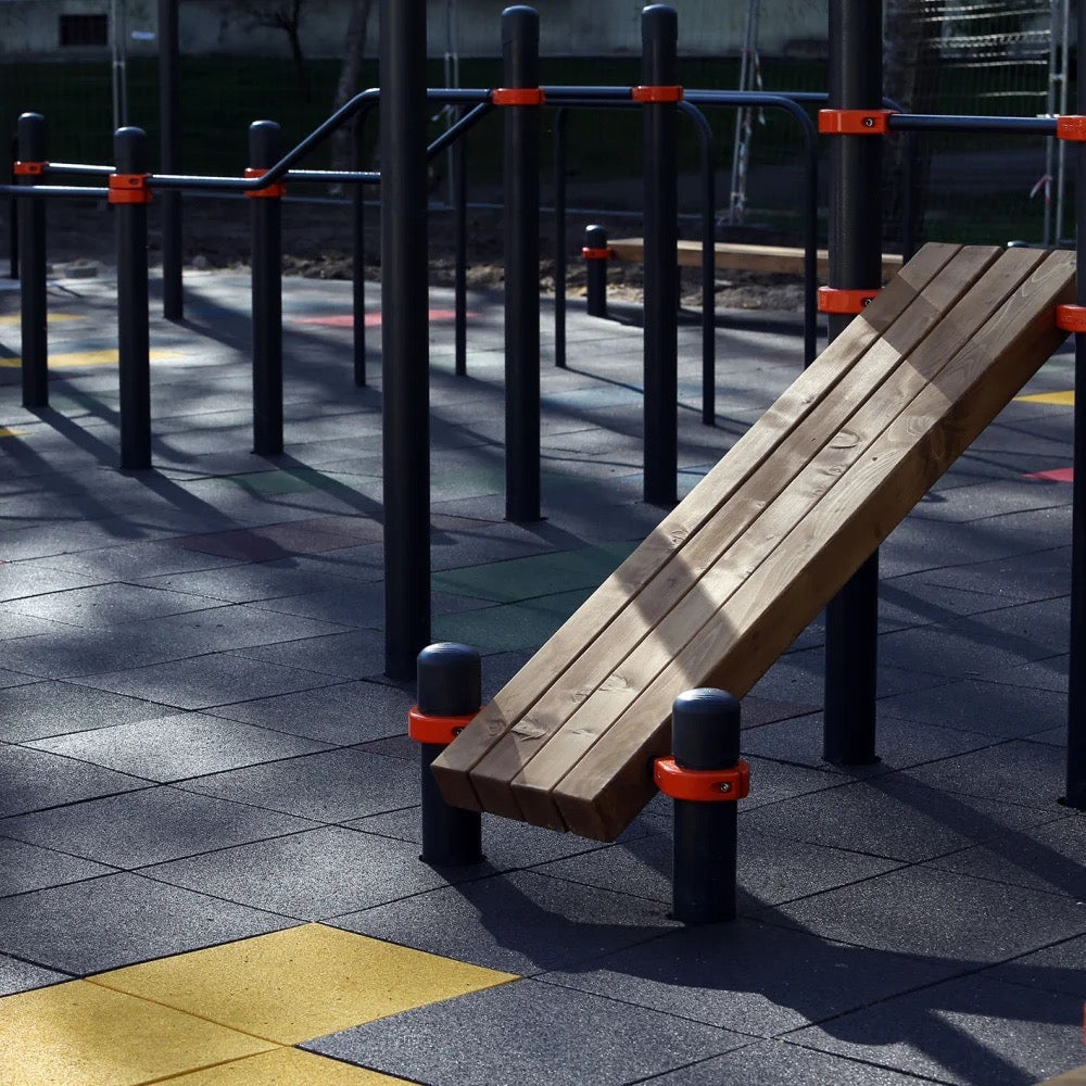 Gummifliser 100 mm. (503 x 1006 mm, Fallhøyde 270 cm)