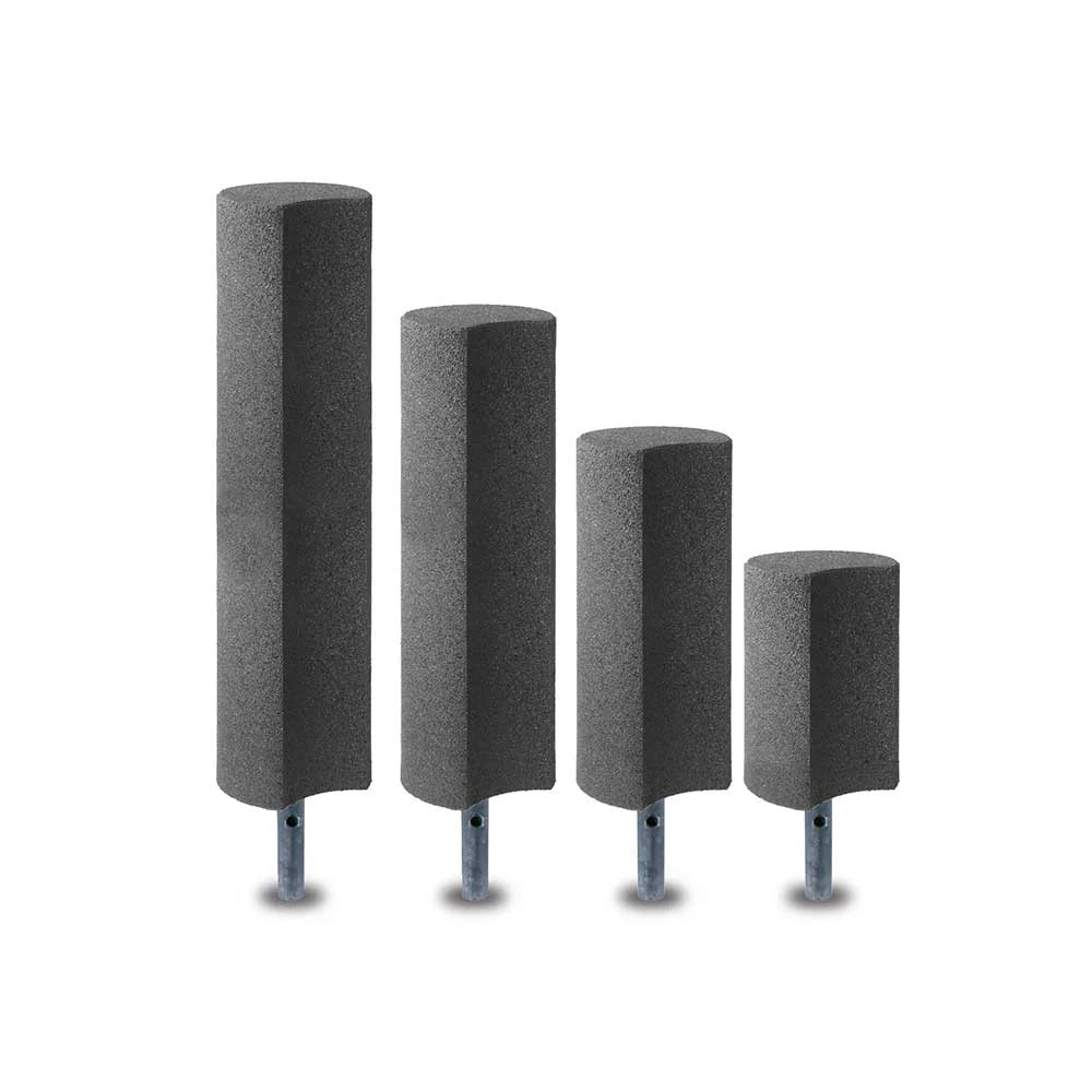 Palisade, resirkulert gummi, Ø250x600 mm, 3 farger