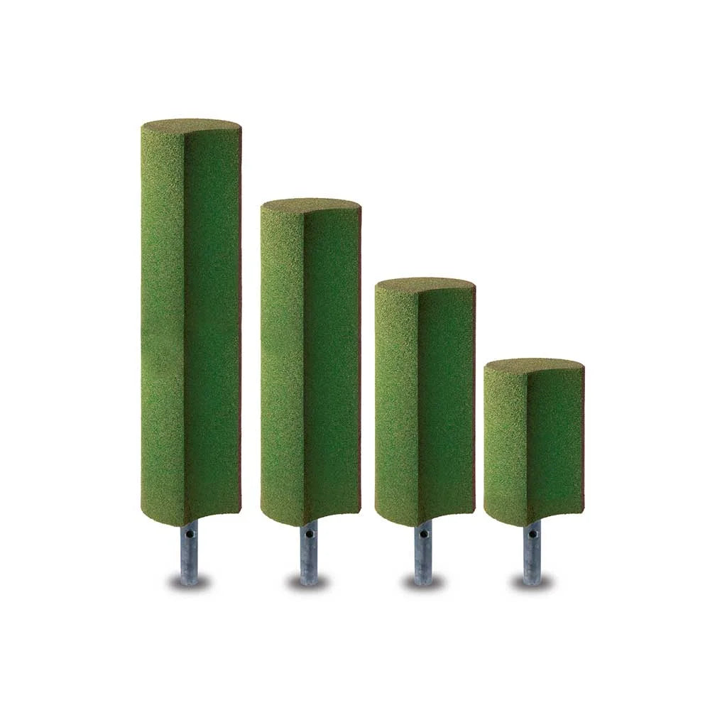 Palisade, resirkulert gummi, Ø250x600 mm, 3 farger