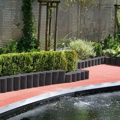 Palisade, resirkulert gummi, Ø250x600 mm, 3 farger