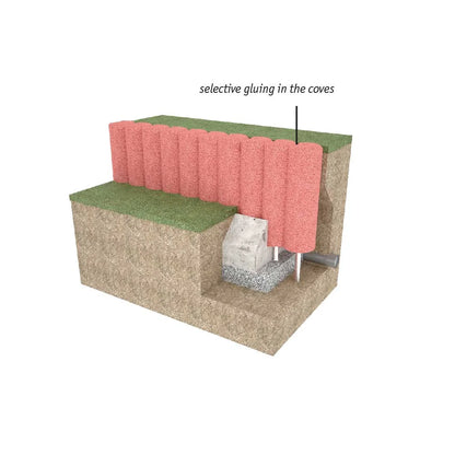 Palisade, resirkulert gummi, Ø250x600 mm, 3 farger