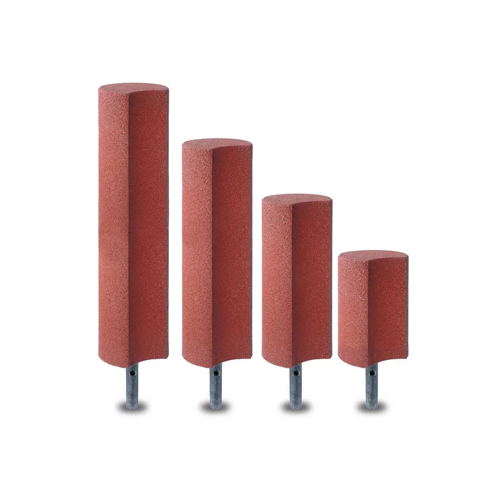 Palisade, resirkulert gummi, Ø250x600 mm, 3 farger